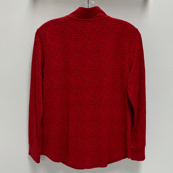 Red Geometric Patterned Jacket - Picture 2 of 2